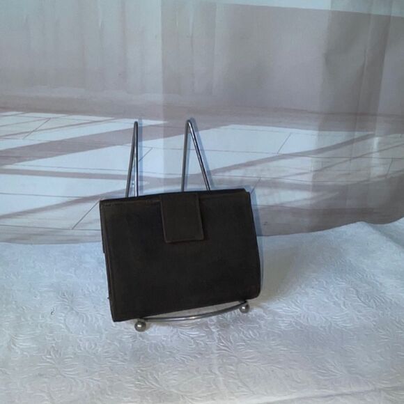 AUTHENTIC Prada Nylon Compact Wallet Brown - Picture 2 of 9